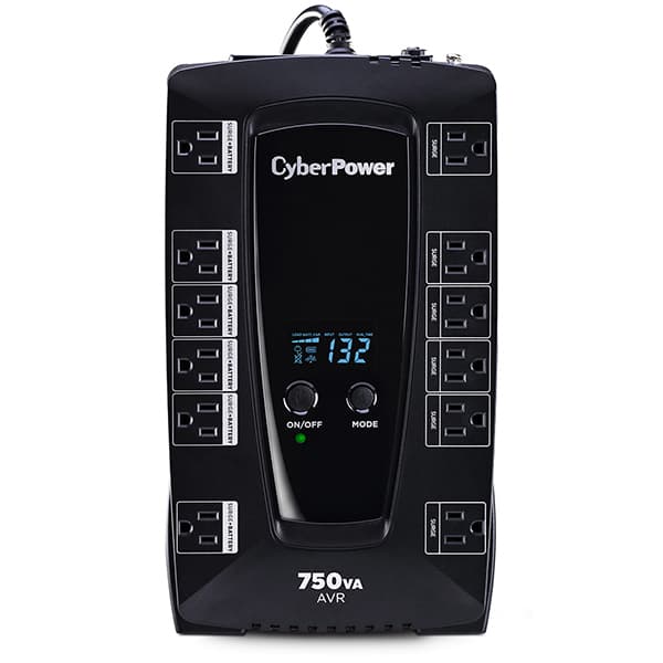 CYBERPOWER No-Break CyberPower AVRG750LCD, 750 VA, 450 W, Negro