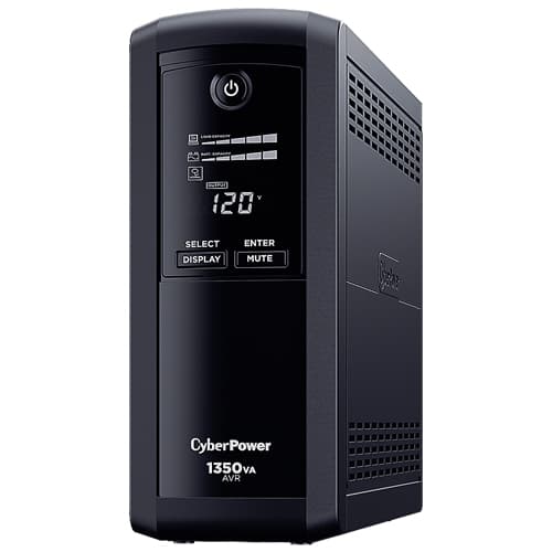 CYBERPOWER No-Break CyberPower, 1350 VA, 815 W, 16 h, Negro, Hogar y Oficina
