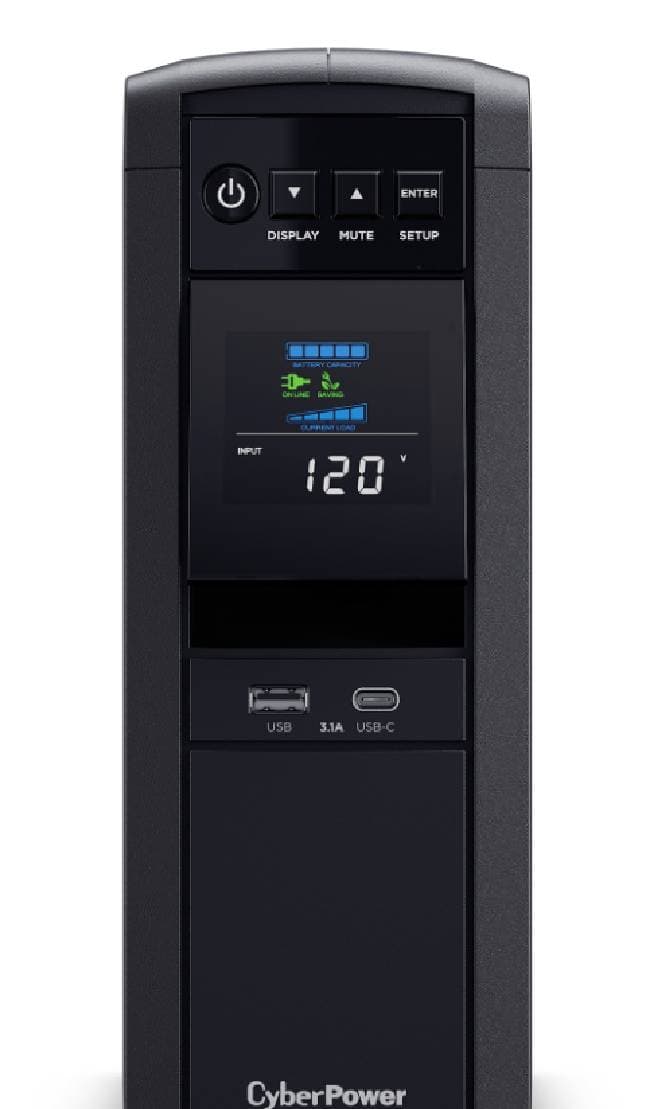 CyberPower No-Break CyberPower CP1500PFCLCD, 1500 VA, 1000 W, 8 h, Negro