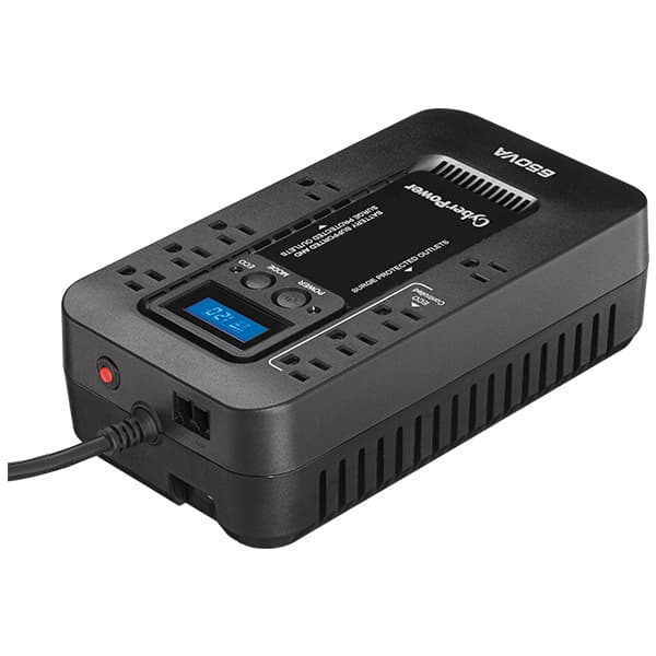 CYBERPOWER No-Break CyberPower EC650LCD, 650 VA, 390 W, 8 h, Negro, Hogar y Oficina