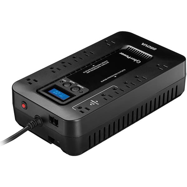 CYBERPOWER No-Break CyberPower EC850LCD, 850 VA, 510 W, 8 h, Negro, Hogar y Oficina