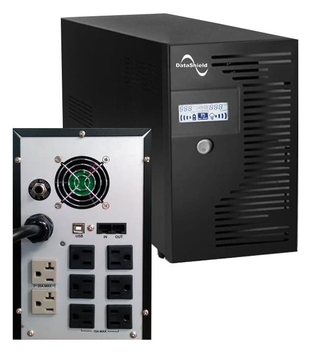 DATASHIELD No Break KS 3000 LCD DATASHIELD KS 3000 , 3000 VA, Negro