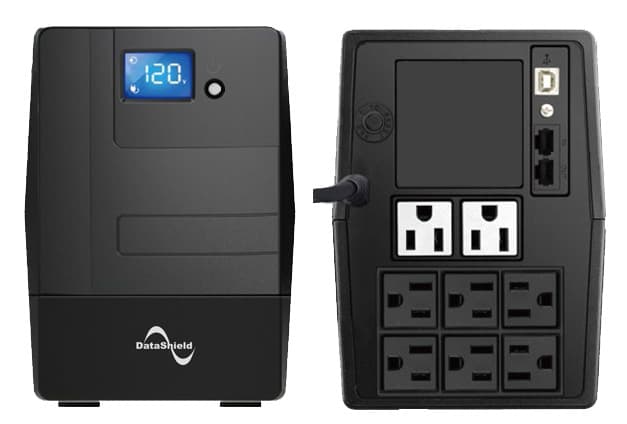 DATASHIELD No Break DATASHIELD KS-1000 LCD, 1000 VA, 600 W, 6 h, Negro, Hogar y Oficina