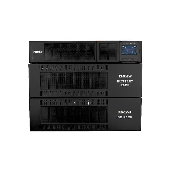 FORZA UPS Forza 10,000VA/10,000W Doble Conversión Negro Industrial y Oficina