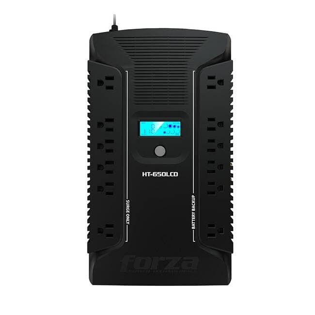 FORZA Nobreak FORZA HT-650LCD 650VA/390W, 120V Interactivo Onda senoidal simulada NEMA 5-15P 12xNEMA 5-15R USB