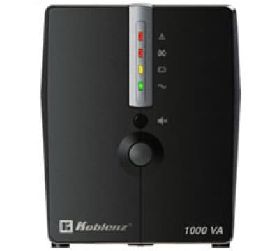 KOBLENZ No-Break KOBLENZ 10017 USB/R, 1000 VA, 500 W, 1 h, Negro, Hogar y Oficina