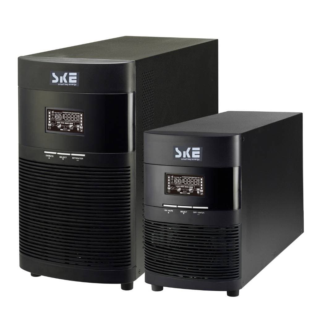 SKE UPS Online SKE Energy (UH11-2 LS i) 2,000va/2,000w, Monofásico, Doble Conversión, Color Negro, Voltaje de Entrada y Salida 120V
