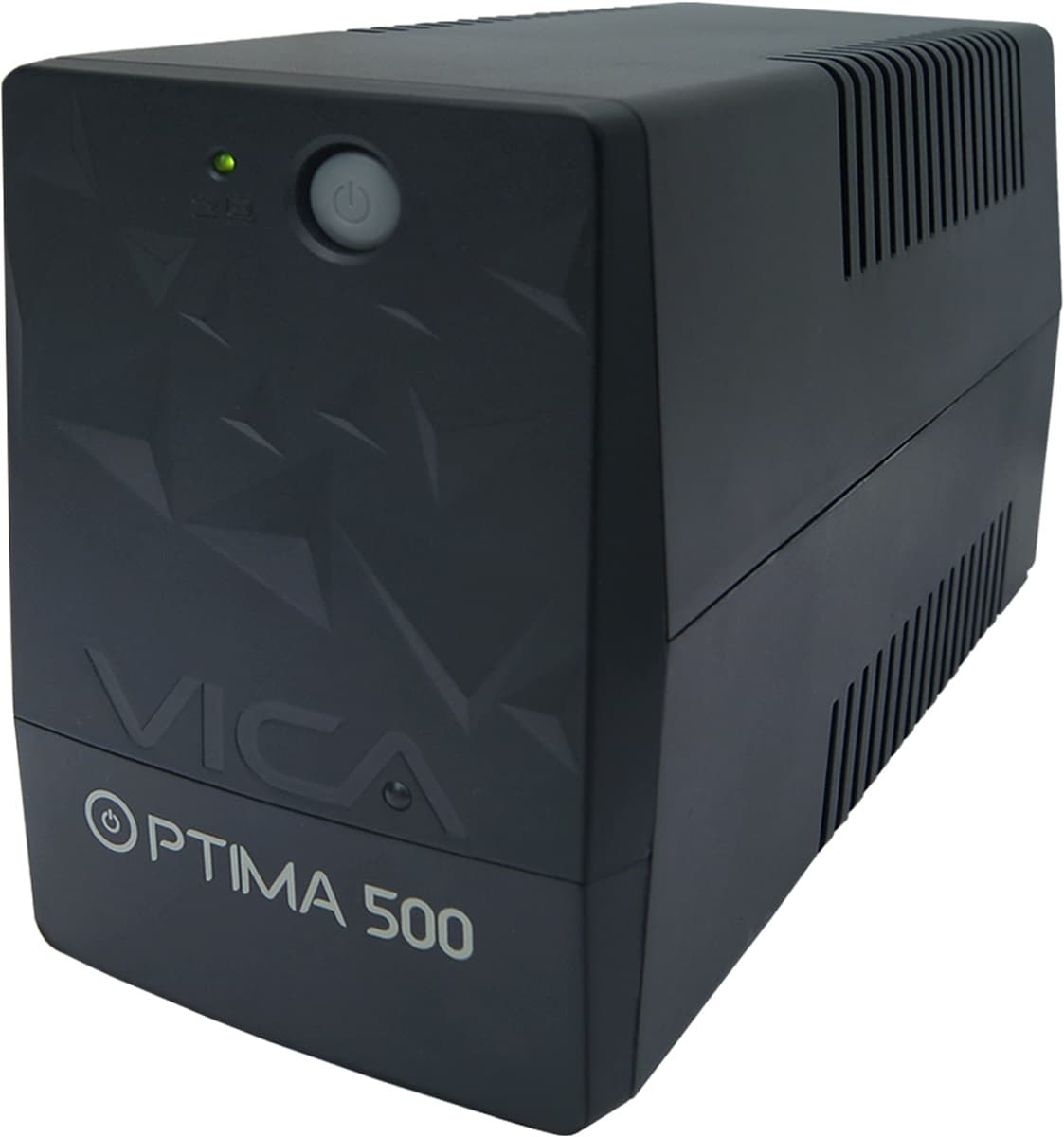 VICA No break interactivo OPTIMA 500, 500VA/240W, entrada 81/145VCA, salida 120 Vca 60Hz, 6 NEMA 5/15R protegidos, RJ11/RJ45, Software de monitoreo