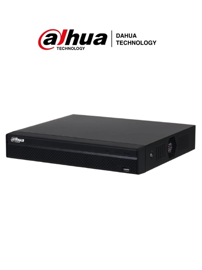 Dahua Technology DAHUA NVR1104HS-P-S3/H-NVR 8MP 4k 4 Ch IP 4 CH PoE Smart H.265+ Rend 80 mbps OUT Video HDMI&VGA 1 Bahía DD 8TB Soporta Camaras Protocolo Onvif & RTSP
