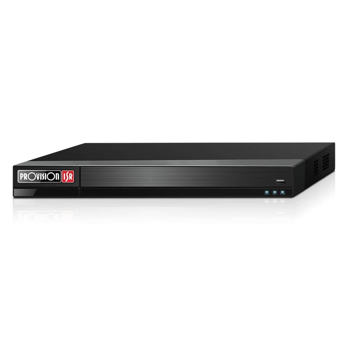 PROVISION-ISR NVR de 8 canales Via Red, soporta cámaras IP de hasta 12 MP, SATA para HDD 10 TB, 4K, metadatos, DDA2, Check Point