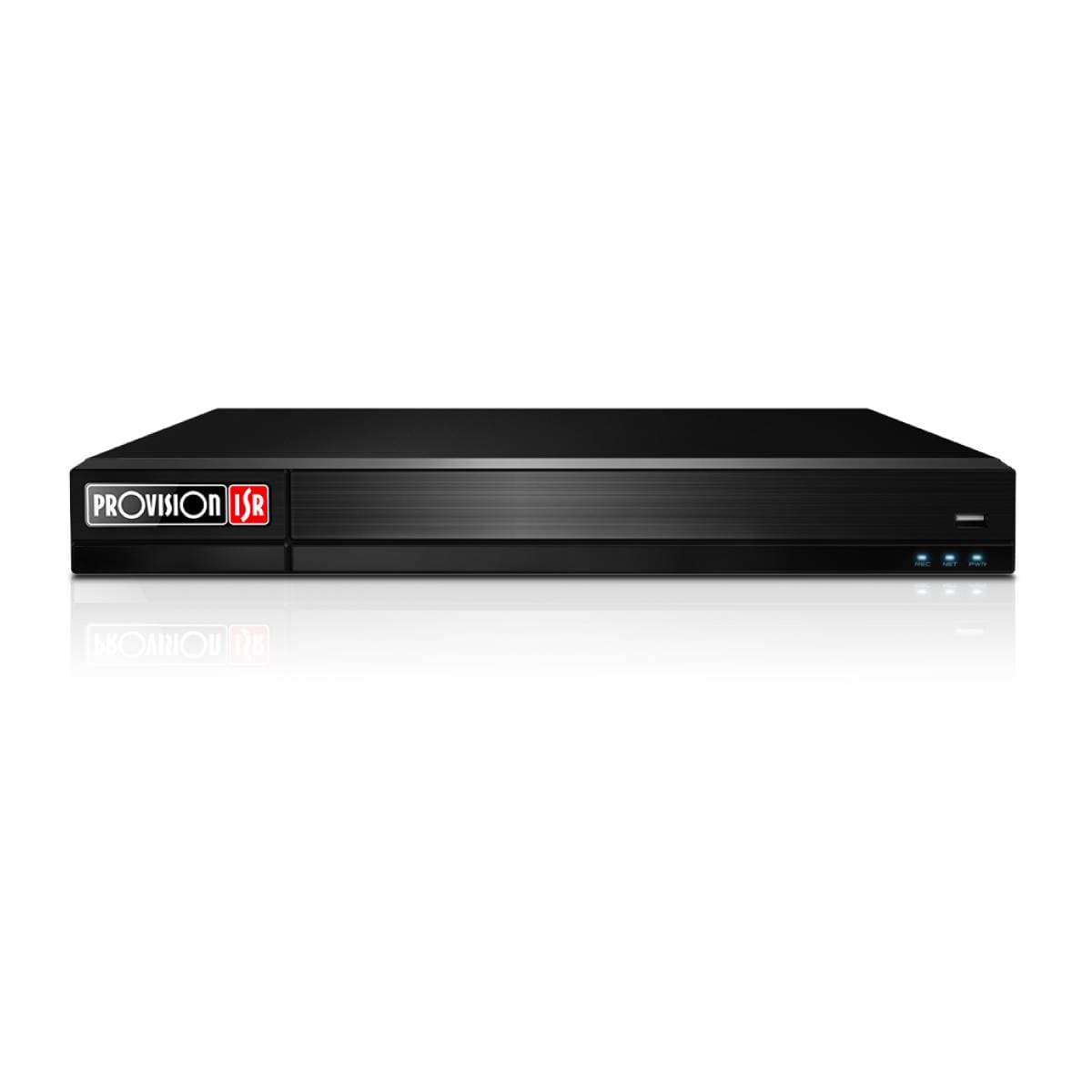PROVISION-ISR NVR de 32 canales Via Red, soporta cámaras IP de hasta 12 MP, 2 SATA para HDD 10 TB, P2P, metadatos, DDA2, Check Point