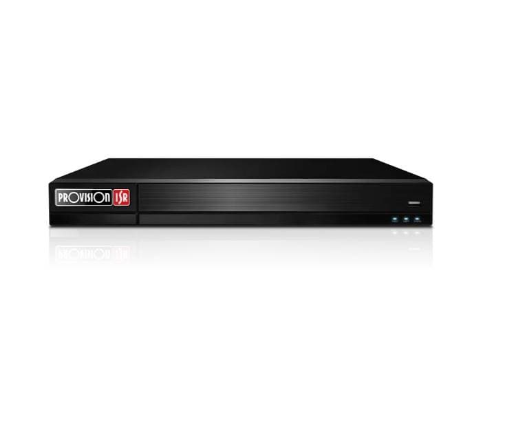 PROVISION-ISR NVR de 16 canales PoE, soporta cámaras IP de 12 MP, 2 SATA para HDD 10 TB, HDMI, metadatos, DDA2, Check point