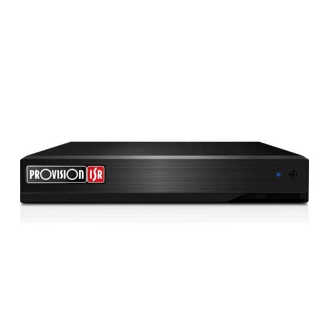 PROVISION-ISR NVR de 4 canales PoE, soporta cámaras IP de hasta 5 MP, SATA PARA HDD 6 TB, P2P, DDA2 analíticos básicos