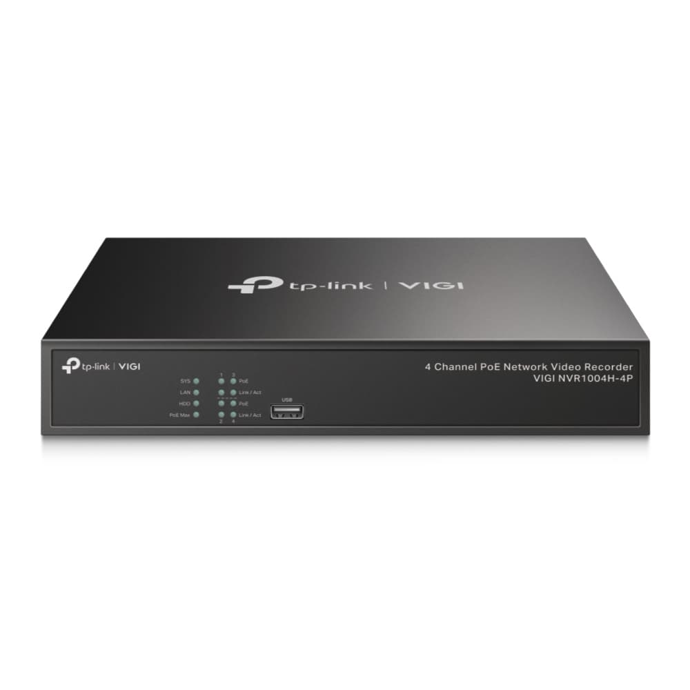 TP-LINK Grabador de vídeo en red VIGI PoE+ de 4 canales
