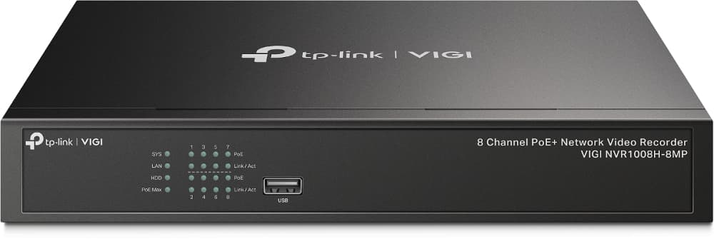 TP-LINK Grabador de vídeo en red VIGI de 8 canales PoE+