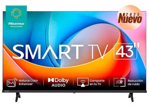 Hisense Televisor Hisense 43A4NV, 43 pulgadas, LED FHD, 1920 x 1080 Pixeles, VIDAA SMART TV