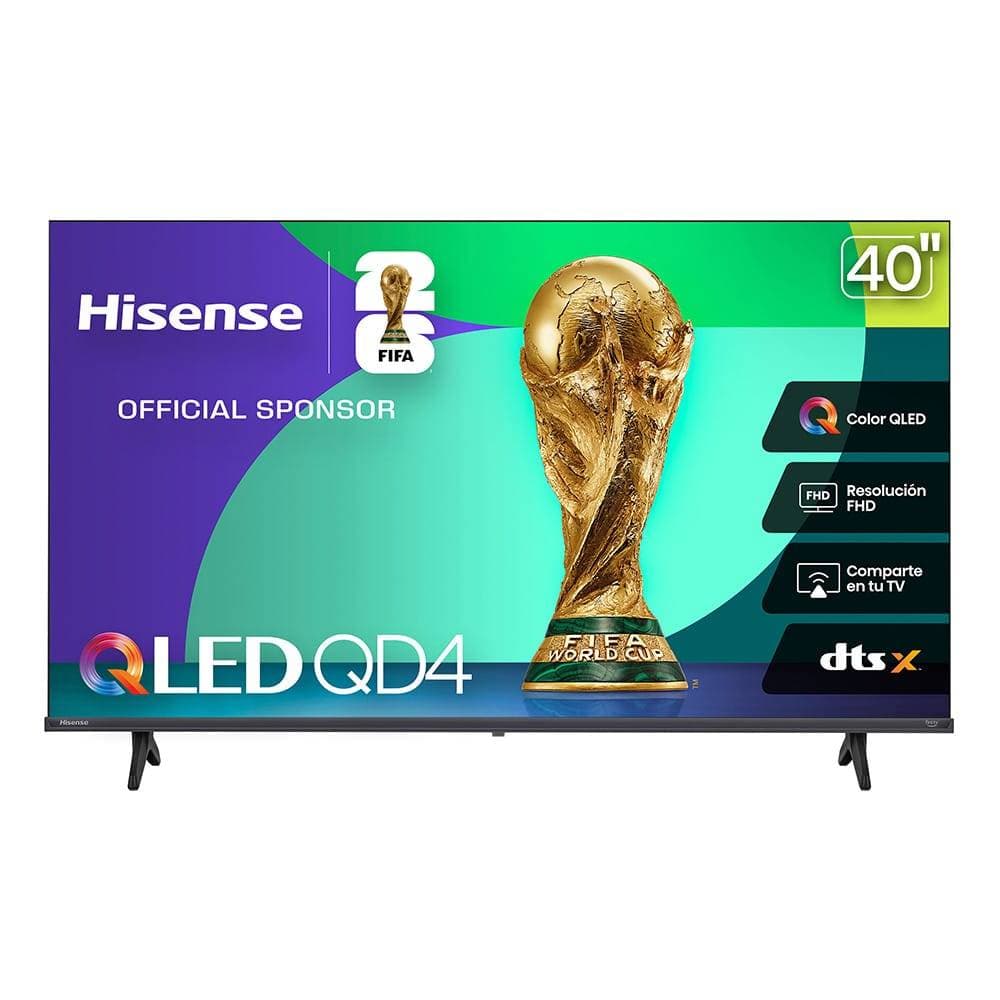 Hisense Televisor Hisense 40QD4QFM, 40 pulgadas, QLED QUANTUM DOT, FHD, 1920 x 1080 Pixeles, FIRE SMART TV