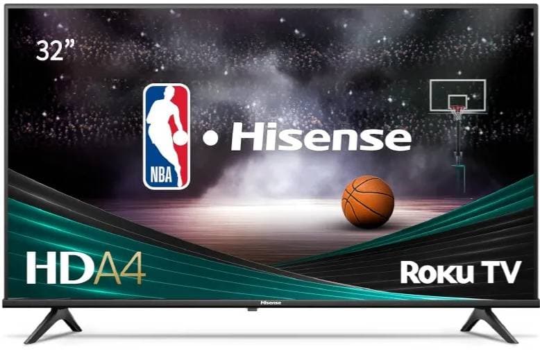 Hisense Televisor Hisense 32A4NR, 32 pulgadas, LED HD, 1366 x 768 Pixeles, ROKU SMART TV