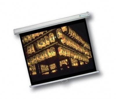 Multimedia Screens Pantalla de proyeccion manual multimedia Screens MSC-332 colgar 150 formato 16: 9 blanco mate