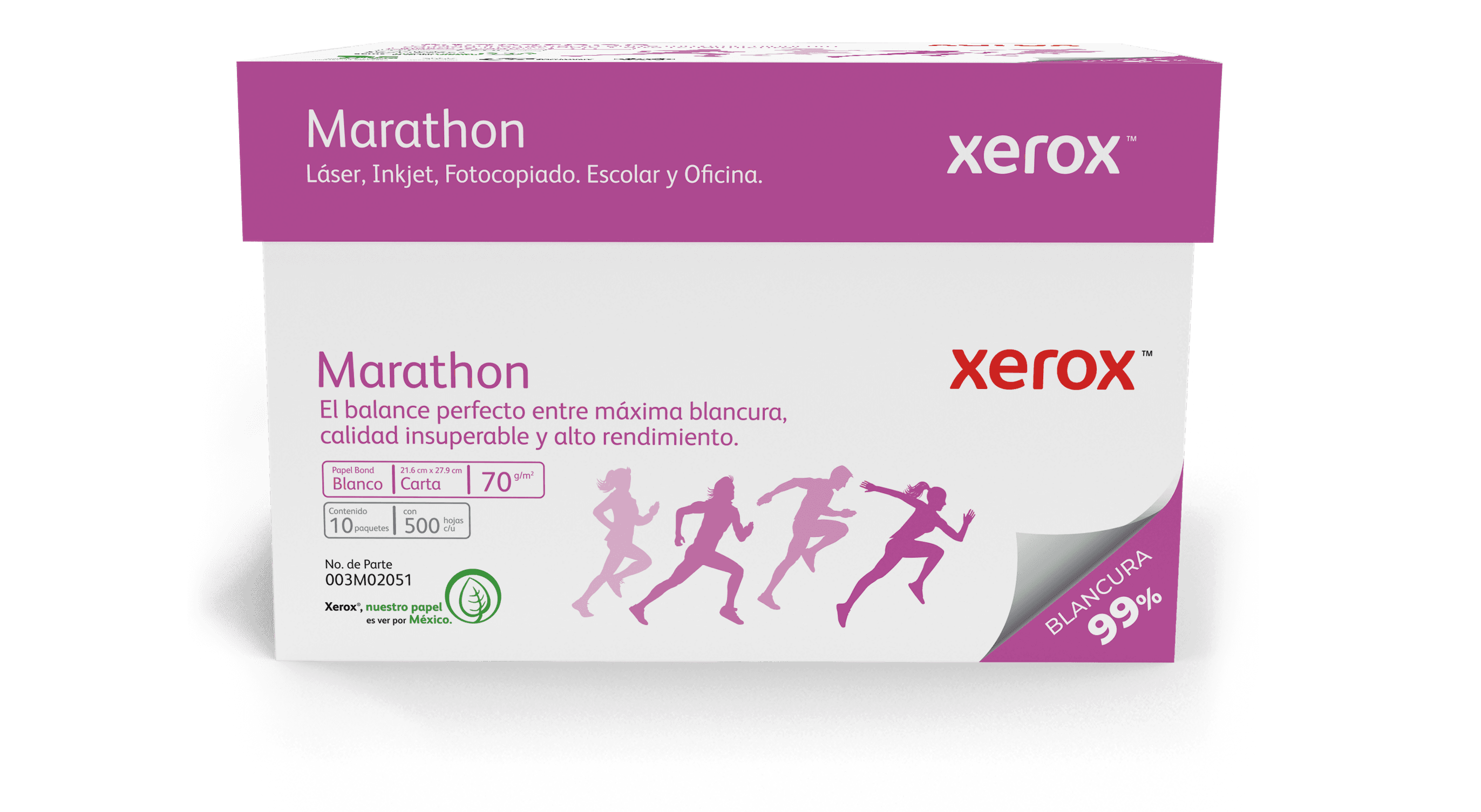 XEROX XEROX PAPEL MARATHON CARTA 99% BLANCURA