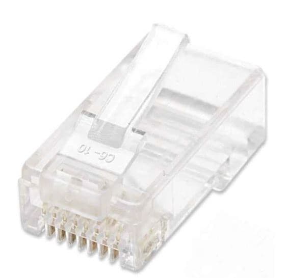INTELLINET 502344 PLUG RJ45 CAT6 MULTIFILAR UTP BOTE 100 PZAS ORO 15-MICRAS