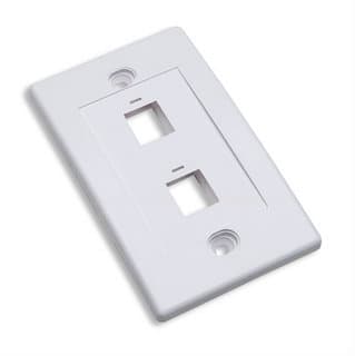 INTELLINET 163293 TAPA (FACEPLATE) 2 PERFORACION COLOR BLANCO