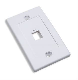 INTELLINET 163286 TAPA (FACEPLATE) 1 PERFORACION COLOR BLANCO