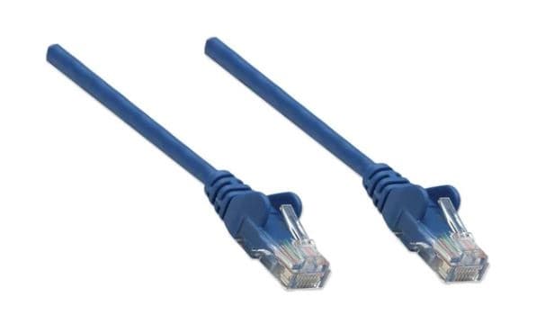 INTELLINET Cable de red UTP, Cat6, 2m (7ft), 100% Cobre, Contactos chapa de oro, Cable Patch Azul INTELLINET 342599
