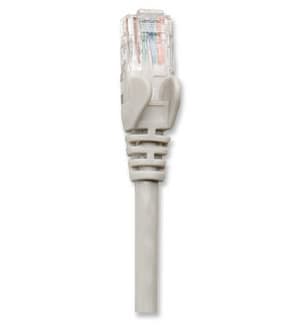 INTELLINET Cable de red UTP, Cat5e, 1m (3ft), 100% Cobre, Contactos chapa de oro, Cable Patch Gris INTELLINET 318921