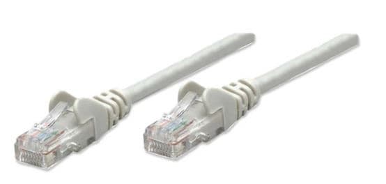 INTELLINET Cable de red UTP, Cat6, 1m (3ft), 100% Cobre, Contactos chapa de oro, Cable Patch Gris INTELLINET 340373