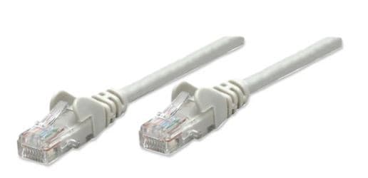 INTELLINET Cable de red UTP, Cat5e, 3m (10ft), 100% Cobre, Contactos chapa de oro, Cable Patch Gris INTELLINET 319768
