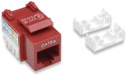 INTELLINET Jack INTELLINET, RJ-45, Femenino, Rojo, De plástico