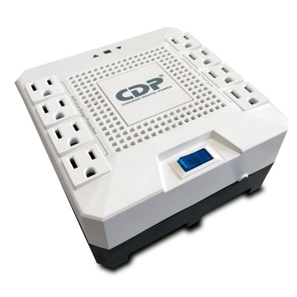 CDP Regulador de Voltaje CDP R-AVR1808 1800VA/1000W AVR, 8 Salidas, 175 Julios, Proteccion RJ45, 120 Vac