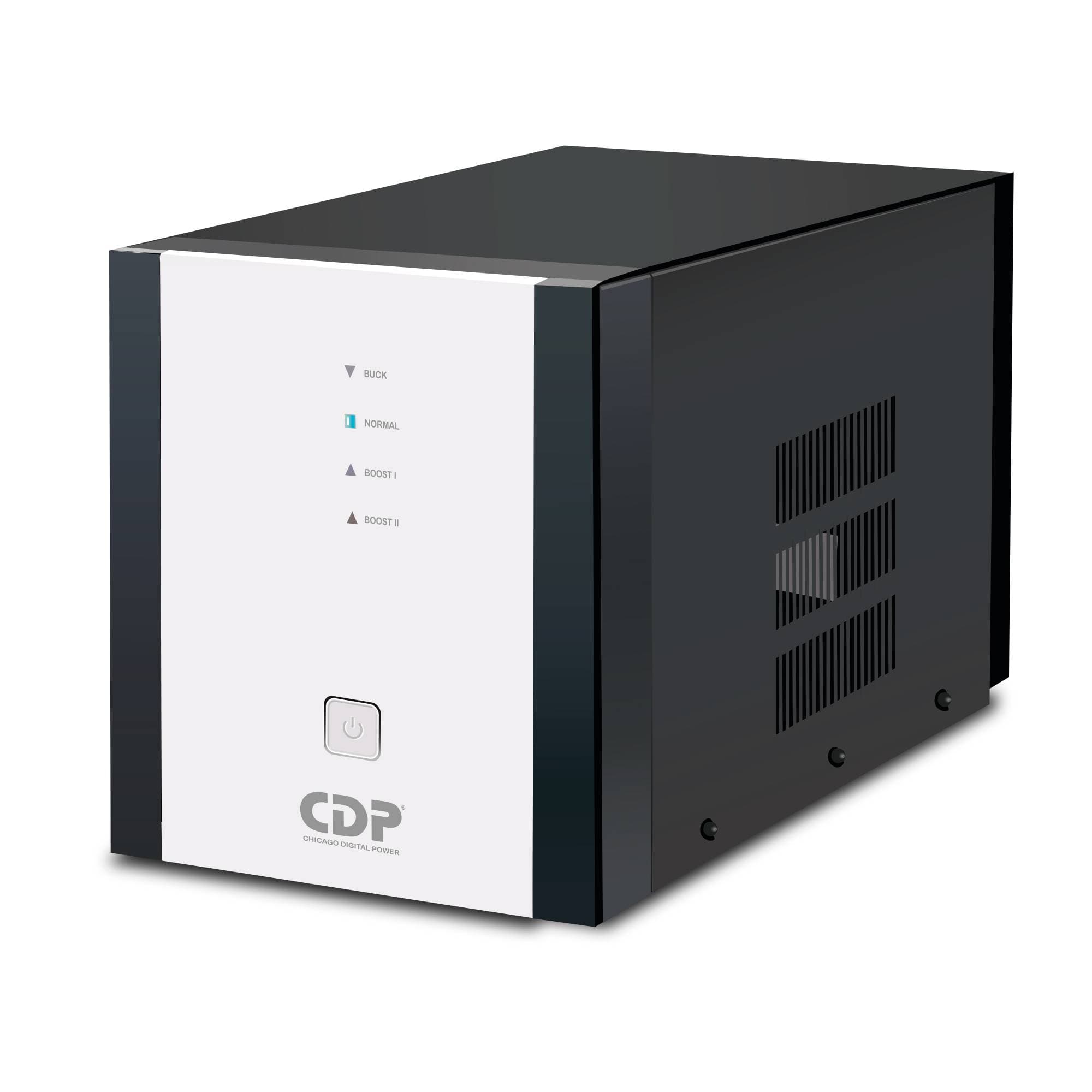 CDP Regulador de Voltaje CDP R-AVR5008 5000VA/2500W AVR Linea Blanca, 8 Salidas, 525 julios, Sistema de retardo de encendido, Protección Coaxial, 120 Vac