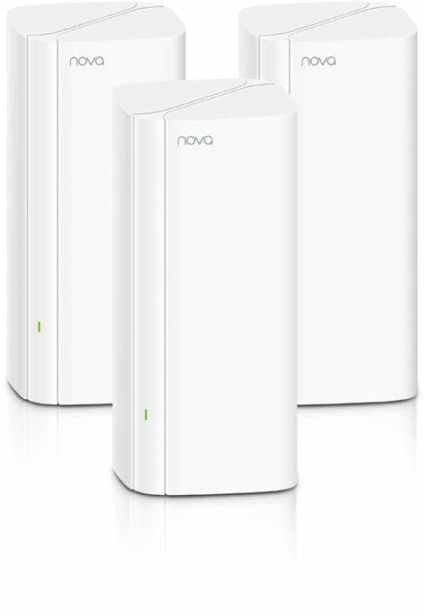 TENDA Armado con la tecnología Wi-Fi 6 y un procesador Broadcom Quadcore de 1,7 GHz, la velocidad simultánea de banda dual MX12 es de hasta 3000 Mbps.