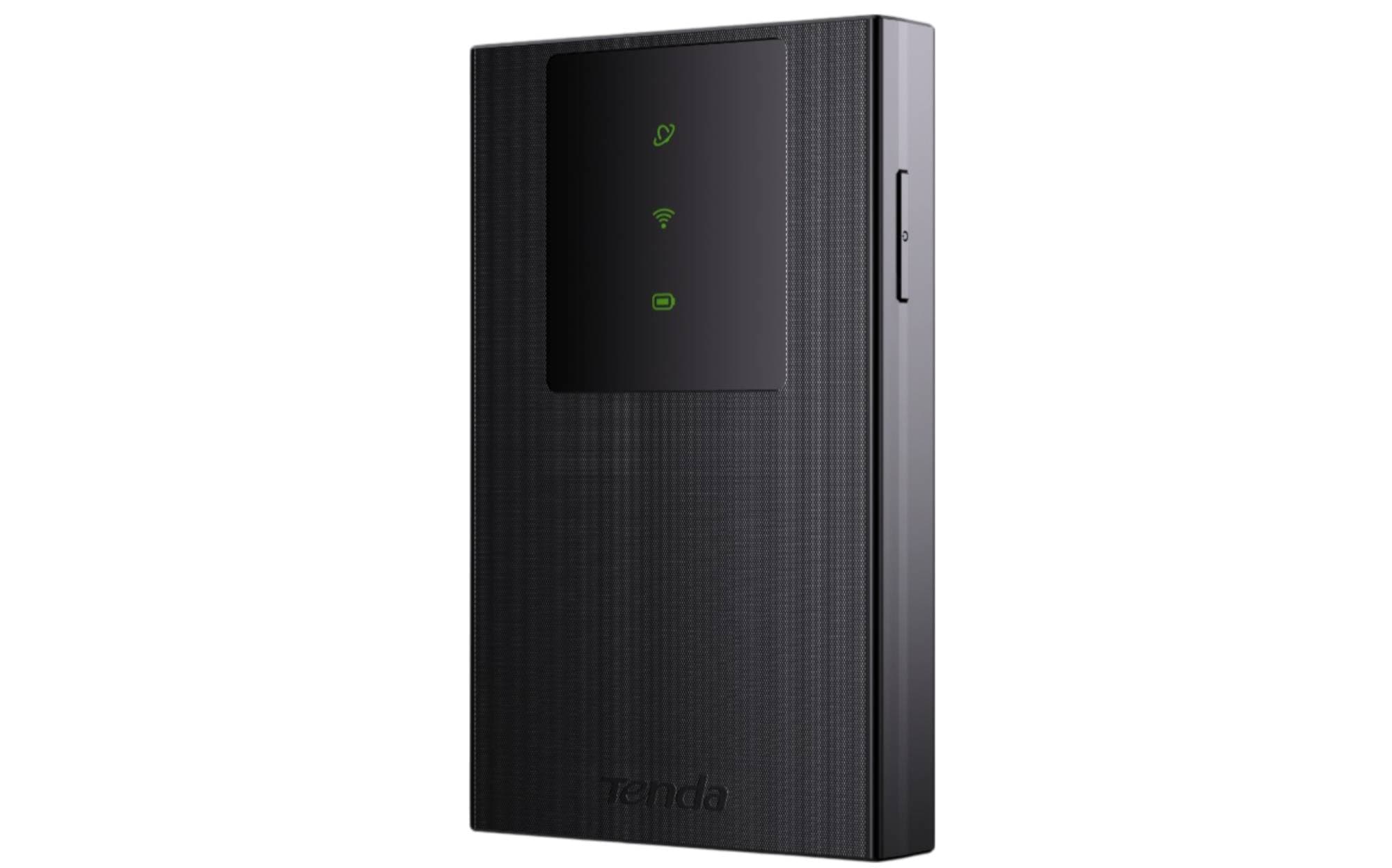 TENDA Router portatil recargable 4G, permite conectar hasta 10 dispositivos mediante el uso de una red generada por una simm, generando has 150 Mbps