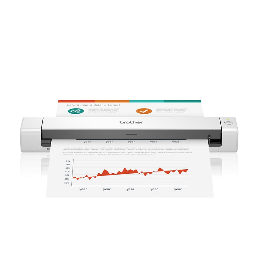 BROTHER Escáner portátil Brother Valor DS640, 15 ppm, Micro USB 3.0, soporta 1 hoja/credencial por escaneo, escanea hasta 100 hojas diarias