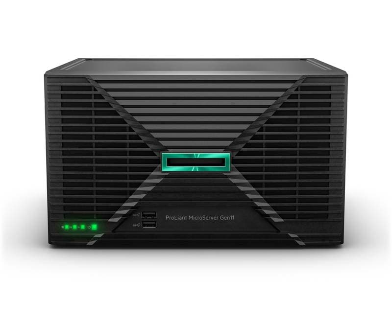 Hewlett Packard Enterprise HPE ProLiant MicroServer Gen11 6325P 3.5GHz 4c 1P 1x16GB-RAM con dos discos duros de 1TB