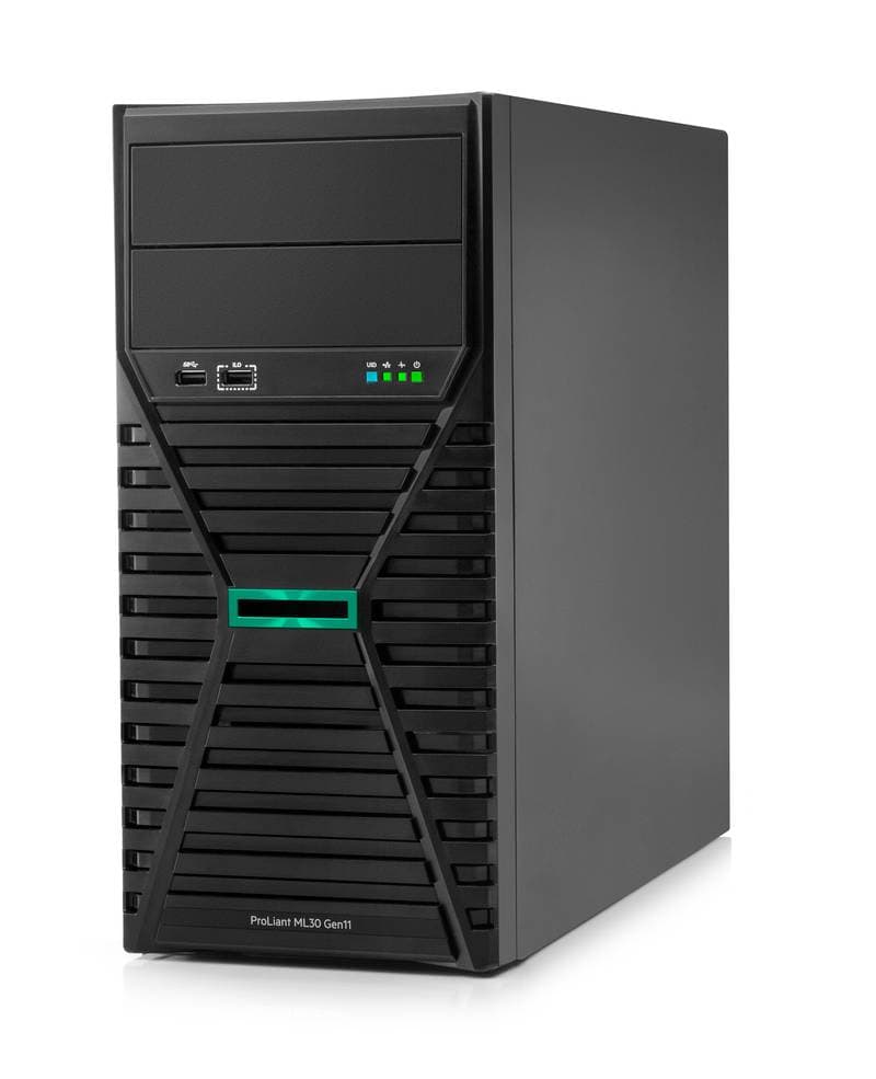 Hewlett Packard Enterprise HPE ProLiant ML30 Gen11 6325P 3.5GHz 4c 1P 1x32GB-U 4LFF-NHP con dos discos de 1TB SATA HDD