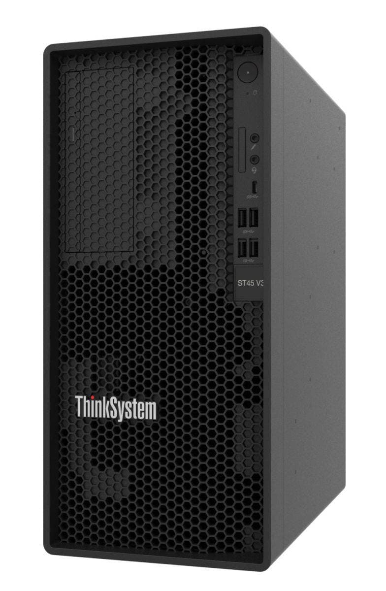 LENOVO Servidor Lenovo-ThinkSystem ST45 V3,(7DH4A00GLA),AMD EPYC 4124P 4C 3.8GHz/3.8GHz,ThinkSystem 16GB TruDDR5 5600MHz,DD de 2TB 3.5 Pulgadas