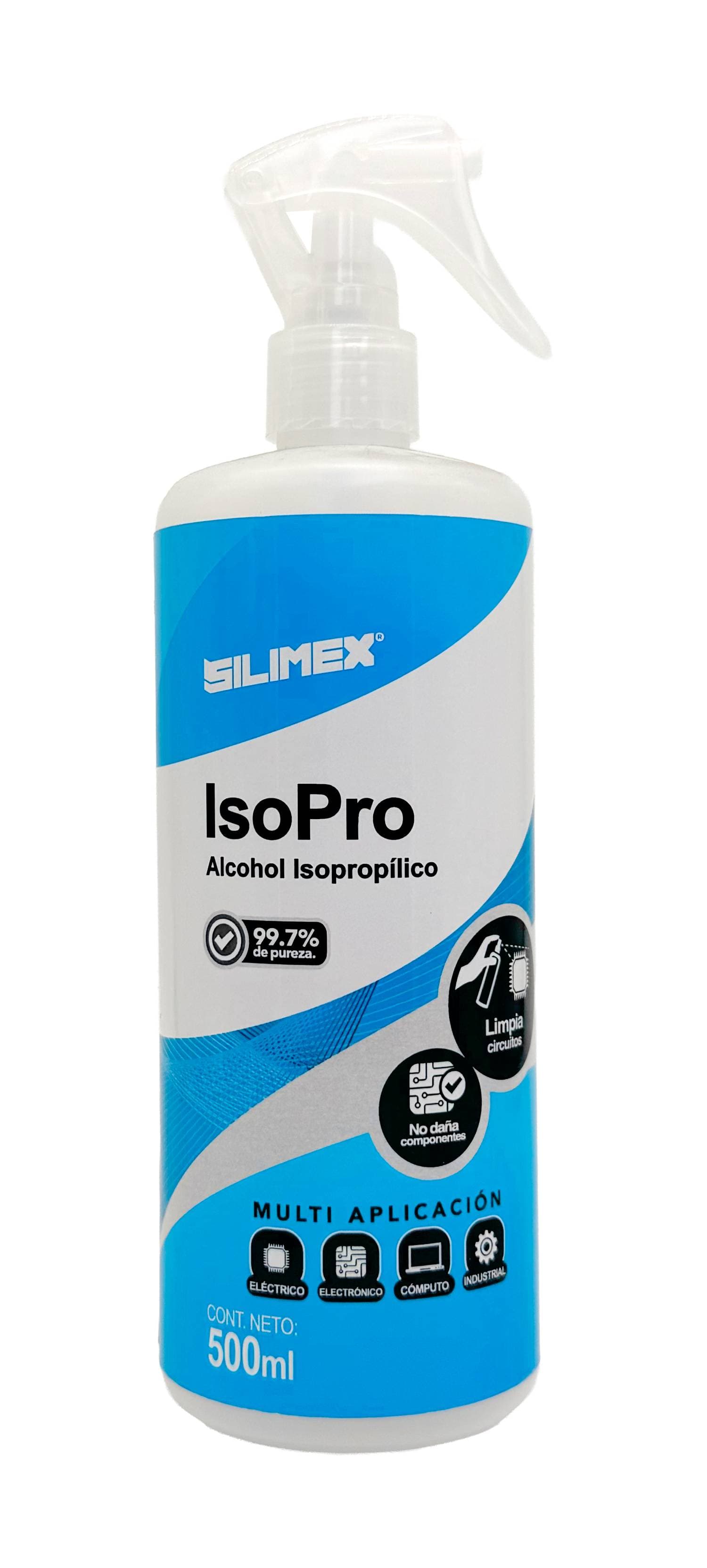 SILIMEX Alchol Isopropilico SILIMEX 500 ml, Mini-Trigger precision spray (CY-P)