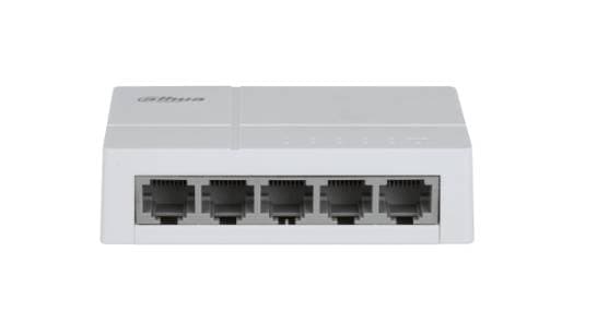 Dahua Technology Switch para Escritorio 5 Puertos Fast Ethernet con velocidad de transmisión de 10/100 Mbps en un diseño compacto