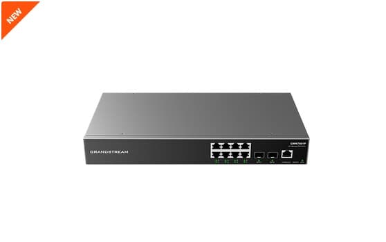 Grandstream Switch Administrable Capa L2+, 8 ptos Gigabit + 2 SFP, compatible con GWN Cloud
