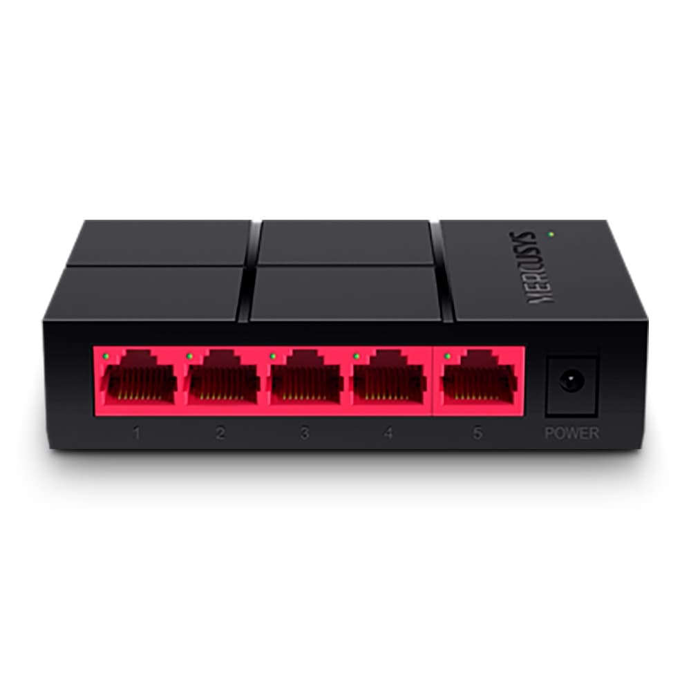 Mercusys SWITCH MERCUSYS MS105G 5 PUERTOS 10/100/1000MBPS DE DISEÑO COMPACTO Y CONFIGURACIÓN PLUG AND PLAY