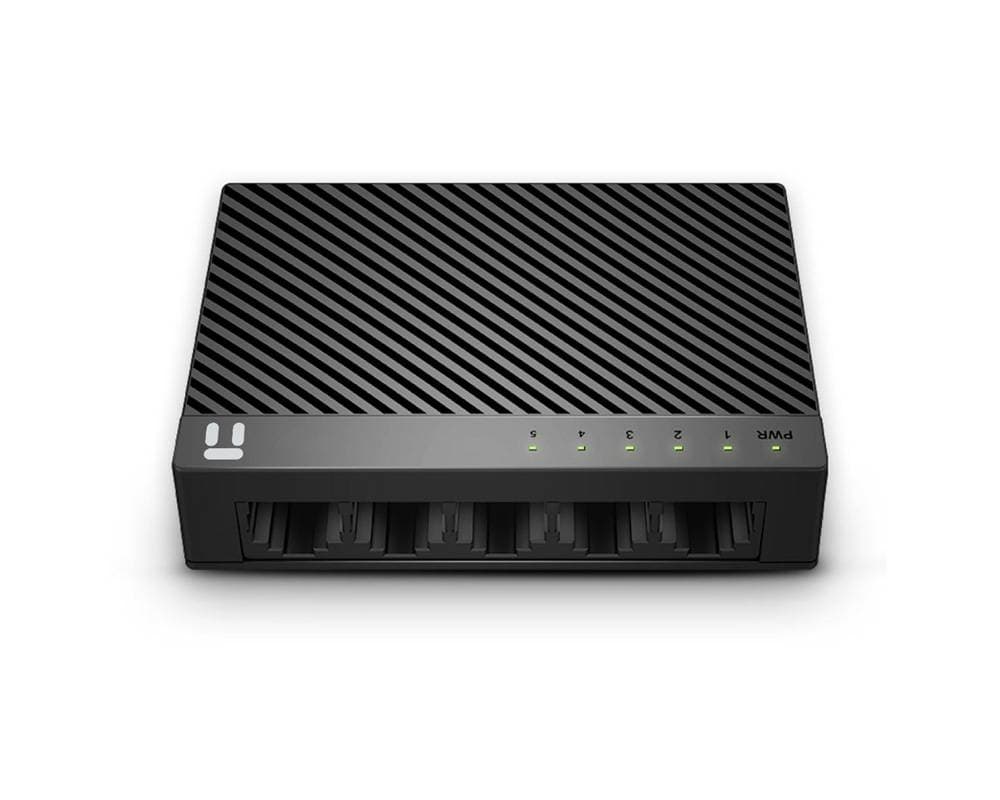 NETIS Switch NETIS modelo ST3105C,5 puertos 10/100Mbps Switch de escritorio con Seguro de conector incorporado,No administrable