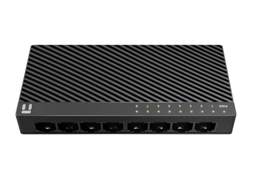 NETIS Switch NETIS modelo ST3108C, 8 puertos 10/100Mbps Switch de escritorio con Seguro de conector incorporado, No administrable