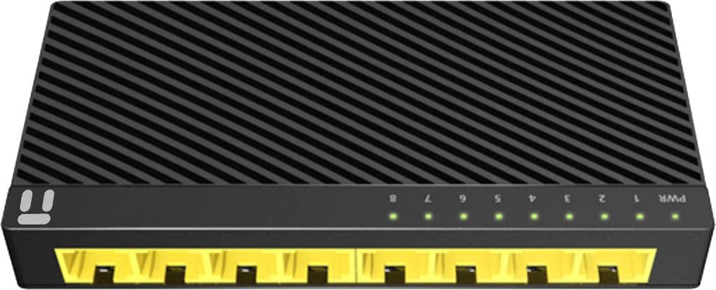 NETIS Switch NETIS modelo ST3108GC, 8 puertos Gigabit Switch de escritorio con Seguro de conector incorporado, No administrable