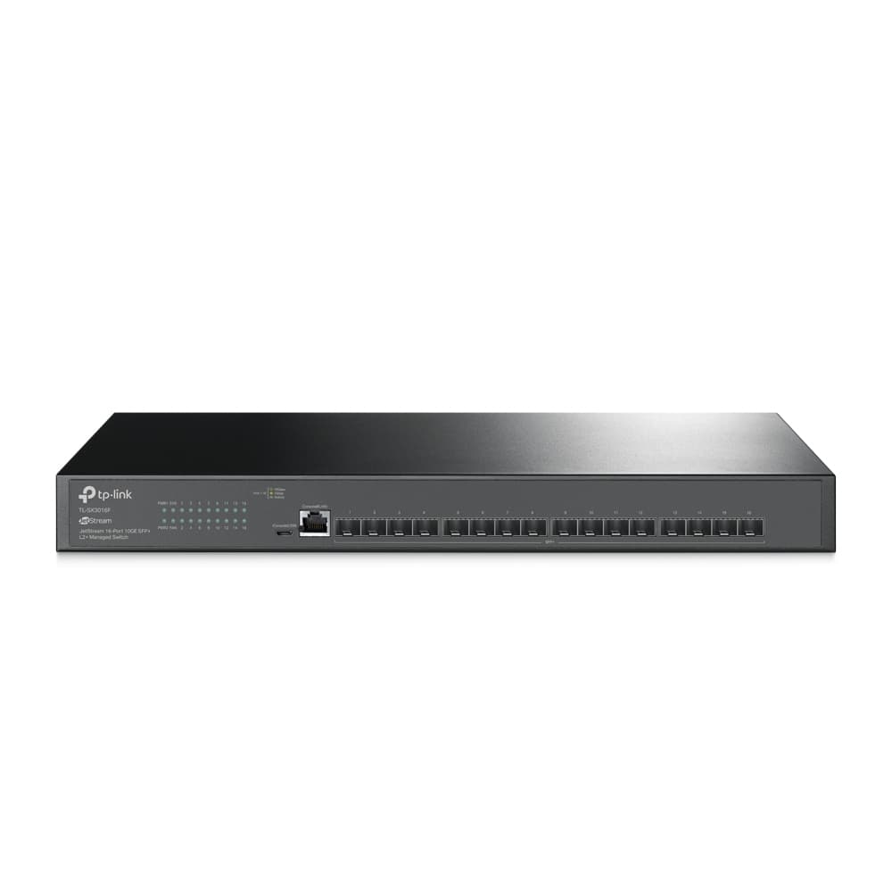 TP-LINK Switch TP-LINK SX3016F, Negro, 32.74W, 16 puertos