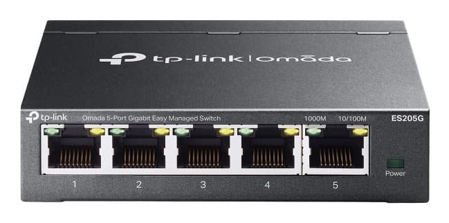 TP-LINK Switch Gigabit OMADA (ES205G) 5 puertos RJ45 de 10/100/1000 Mbps,Negociación automática/MDI/MDIX automático