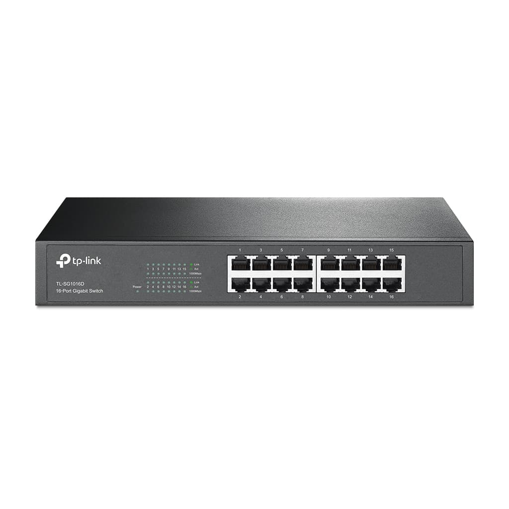 TP-LINK Switch TP-LINK, Gris, 10/100/1000 Mbps, 16ptos, Escritorio